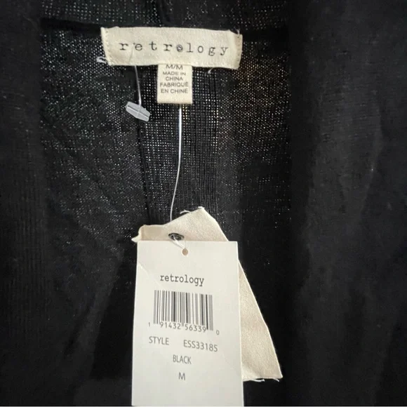 Retrology tie open front sweater size medium - Picture 10 of 16